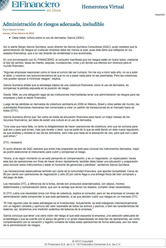 Administración de riesgos adecuada, ineludible - El Financiero - GQC.jpg